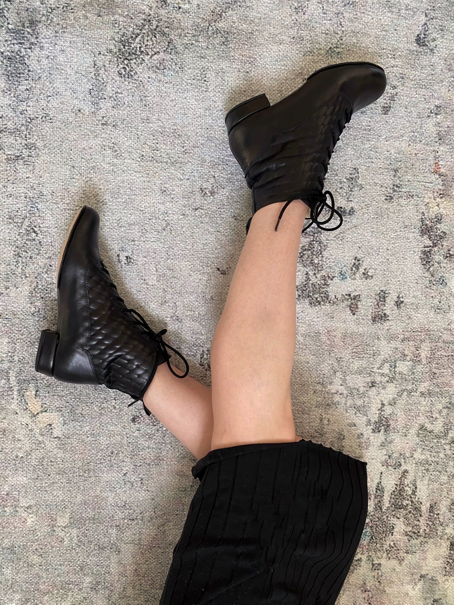 Boots Classic Matelasse Black