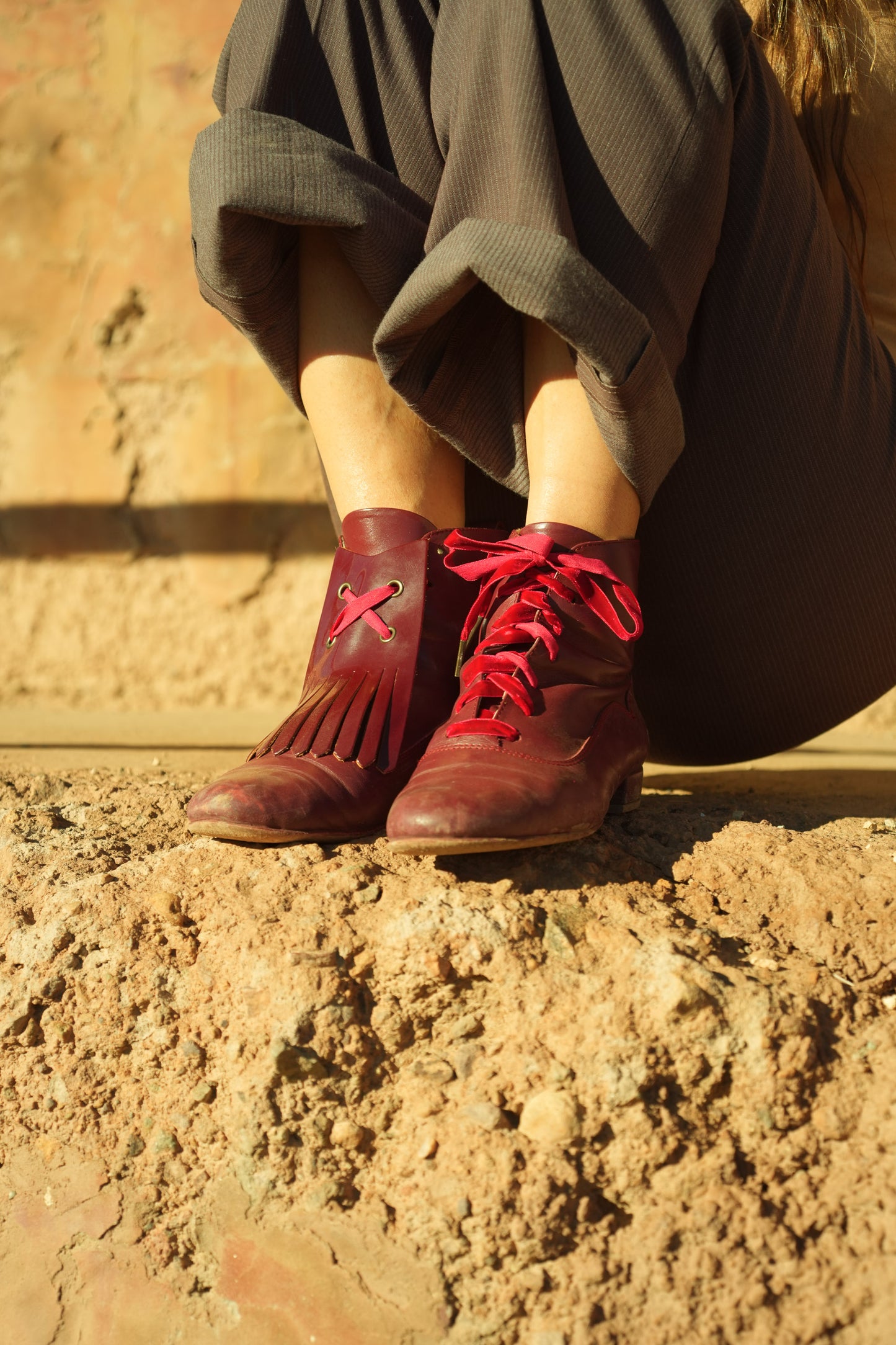 Boots-Classic Burgundy leather