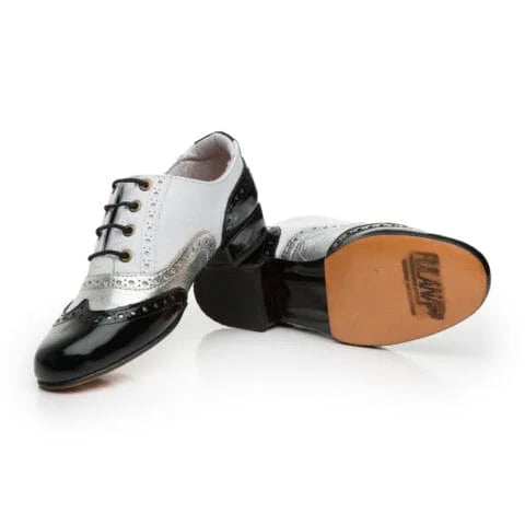 Oxford Curvy-Black White Silver