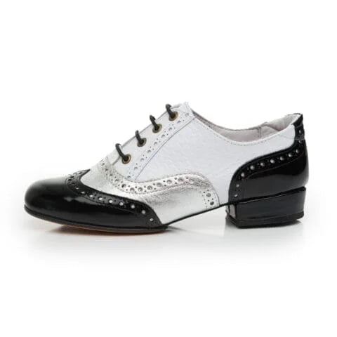 Oxford Curvy-Black White Silver
