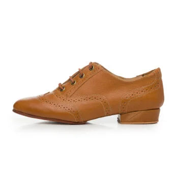 Oxford Curvy- Camel leather