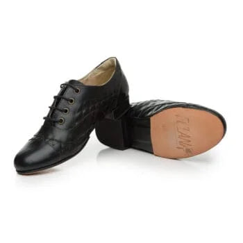 Oxford Classic-Black leather Matelassé