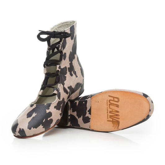 Ballerina Print Leather