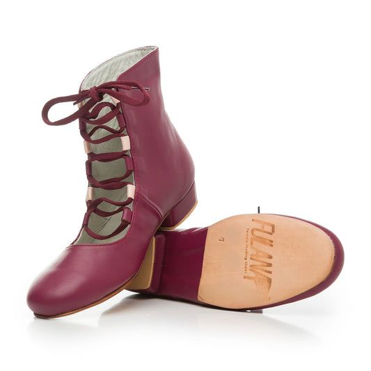 Ballerina Burgundy Leather