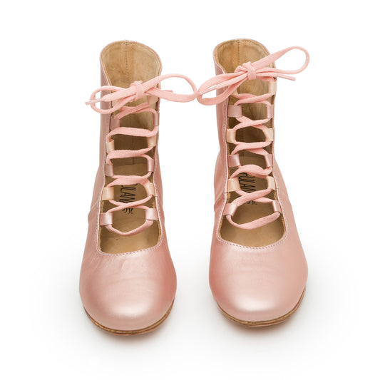 Ballerina Boots Metalic Rose