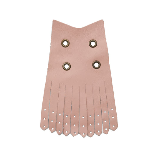 Fringes: Pink leather