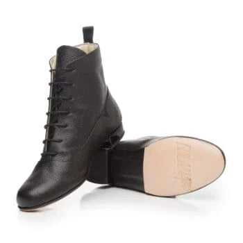 Boots-Classic Engraved black leather