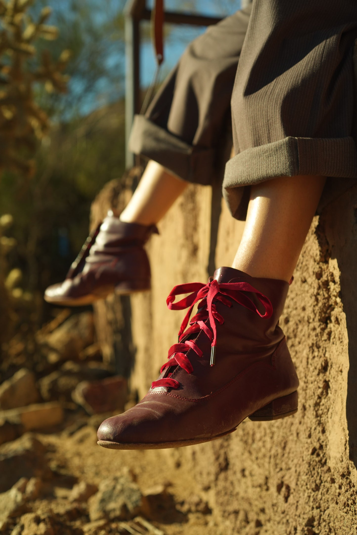 Boots-Classic Burgundy leather