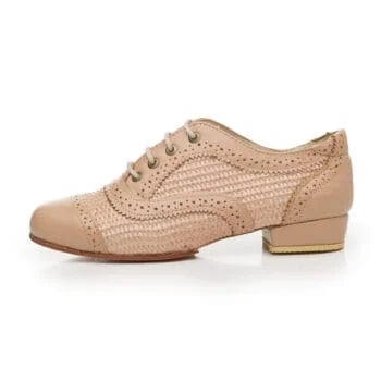Oxford Classic- Arpillera fabric/ Beige leather