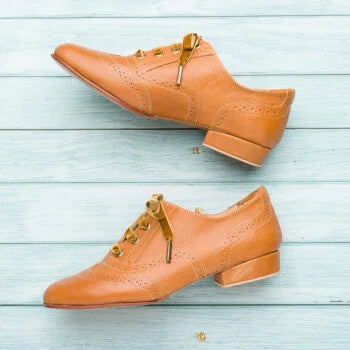 Oxford Curvy- Camel leather
