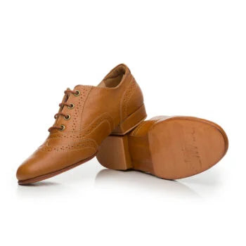 Oxford Curvy- Camel leather