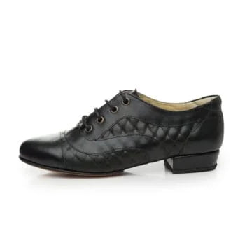 Oxford Classic-Black leather Matelassé