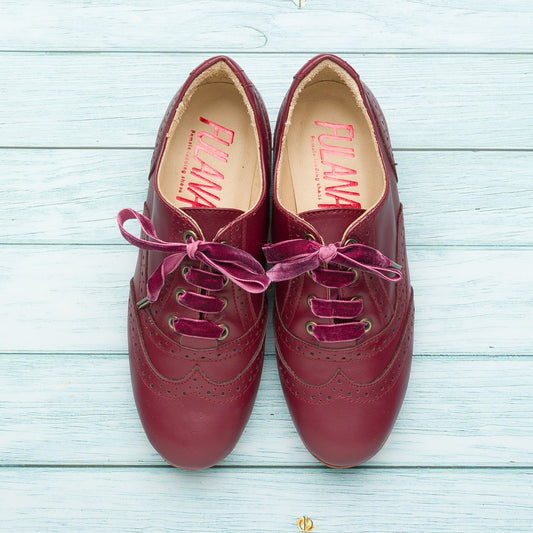 Oxford Curvy- Bordeaux leather