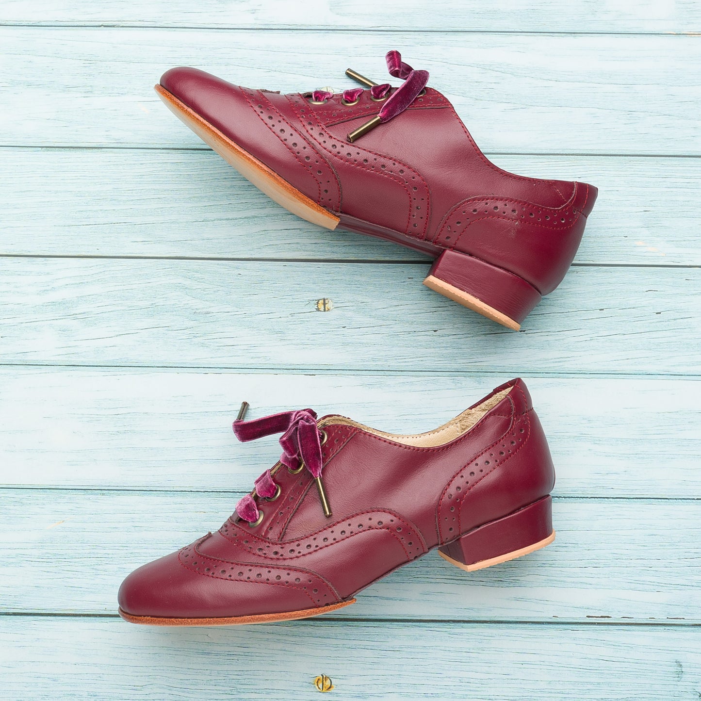 Oxford Curvy- Bordeaux leather