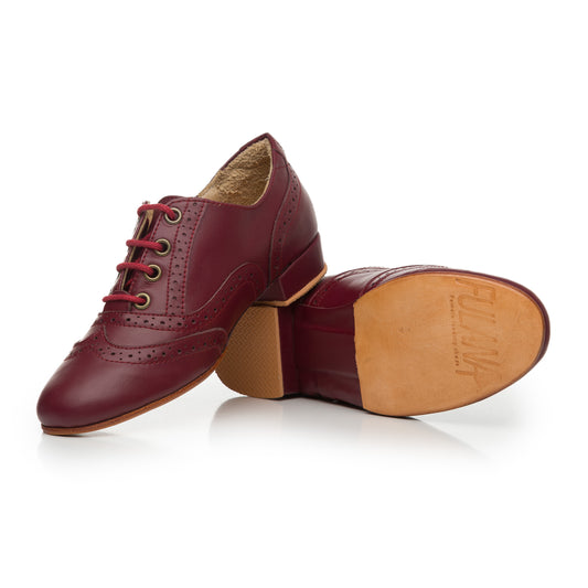 Oxford Curvy- Bordeaux leather