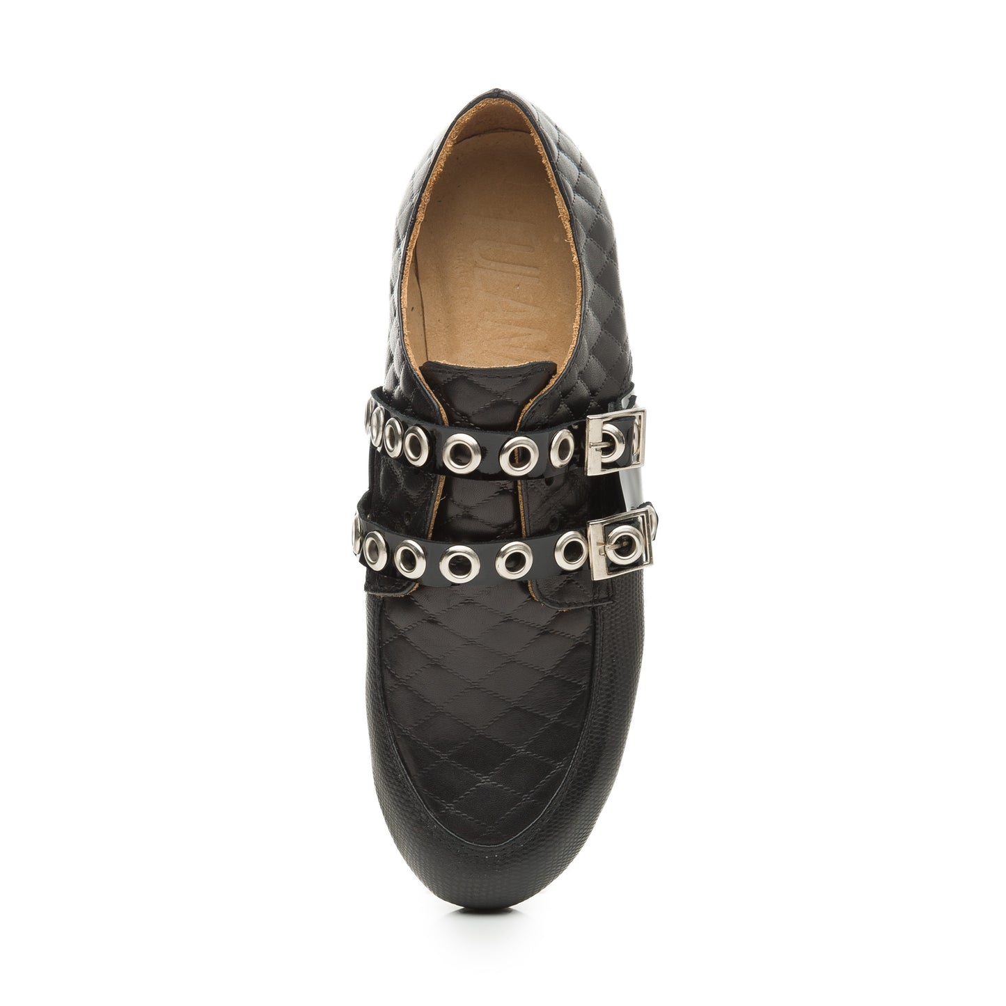 Loafers Black matelassé