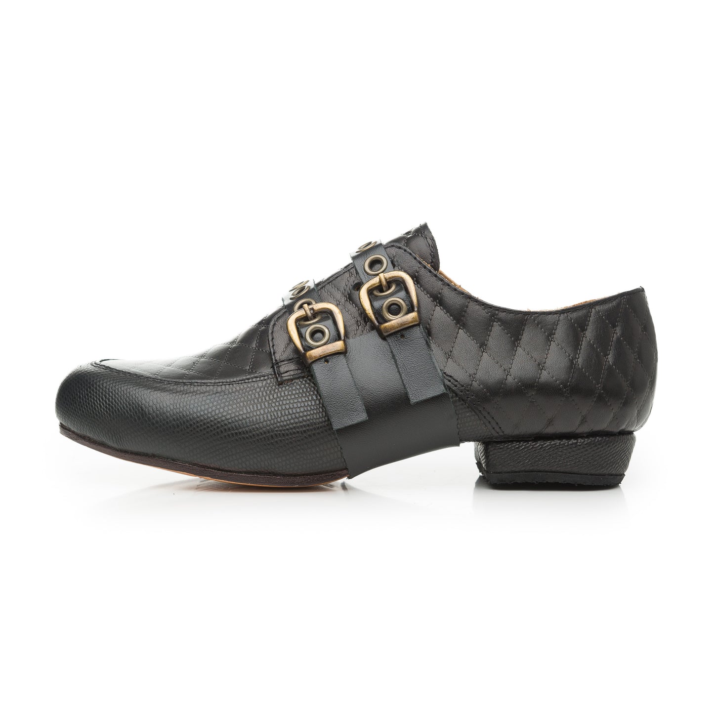 Loafers Black matelassé