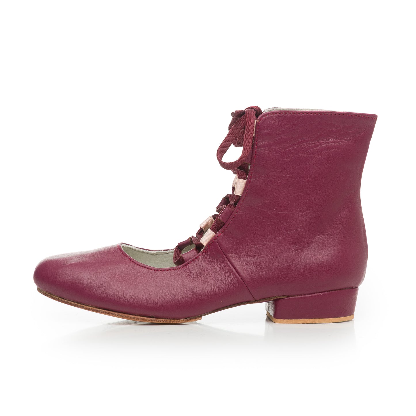 Ballerina Burgundy Leather